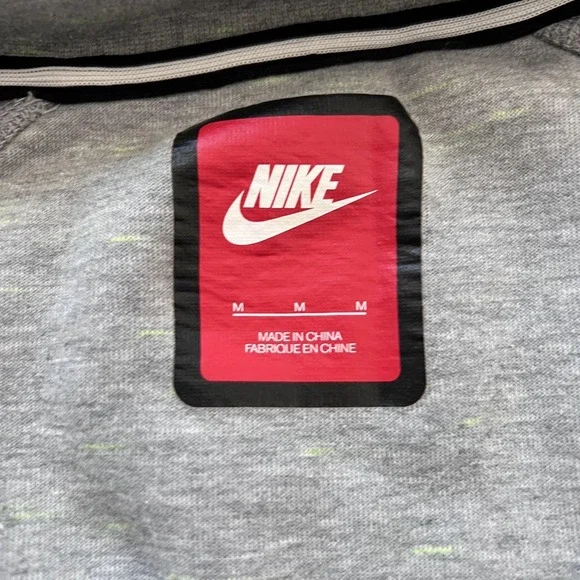 Nike Tech Fleece Track Jacket Moto‎ Cape Womens Medium Gray Full Zip - Picture 8 of 16
